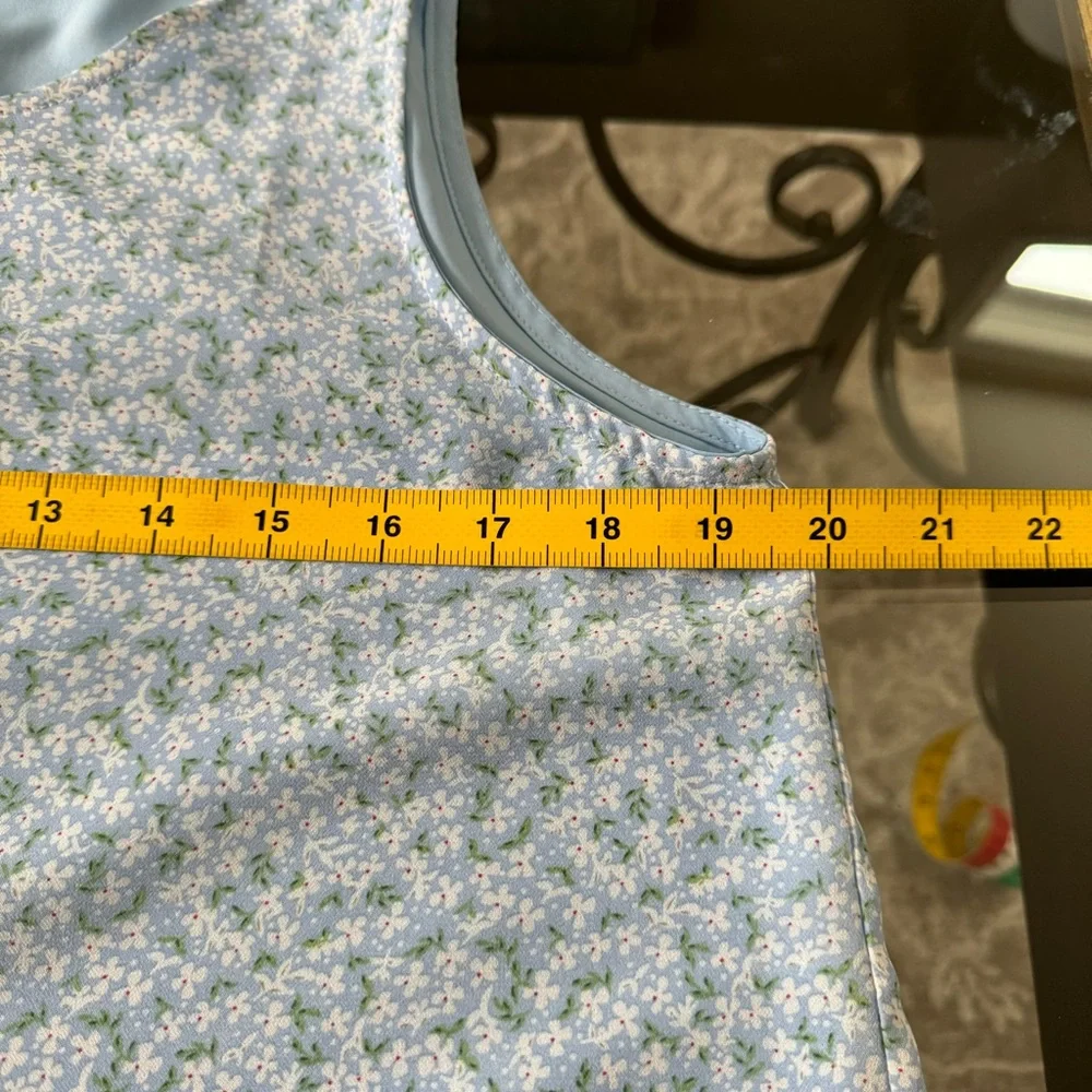 Sleeveless Blouse Loose Casual Flowy Chiffon Tank Top Tunic Size Medium - Picture 6 of 9